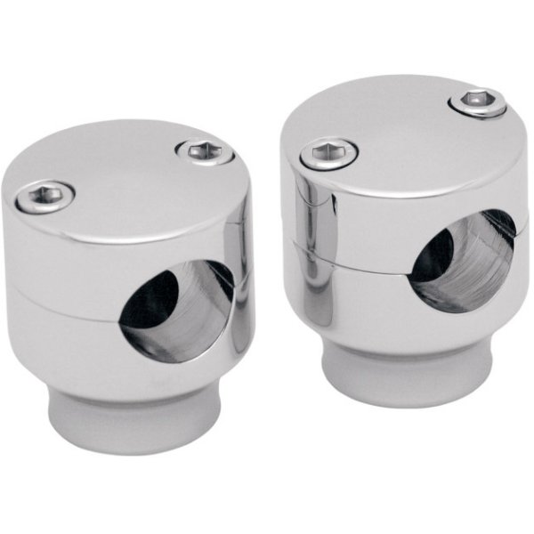 【USA在庫あり】 コビントン Covingtons 1インチハンドルバー 1.5インチ(38mm)高 ライザー クローム 0602-0142 JP店