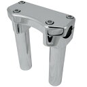 【USA在庫あり】 DRAG 1インチハンドルバー 6インチ (152mm)高 ライザー クランプ付き クローム 0602-0592 JP店