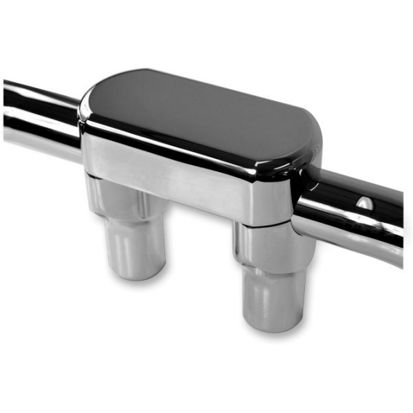 【USA在庫あり】 LAチョッパーズ LA Choppers 1インチハンドルバー 3インチ(76mm)高 ライザー クランプ付き クローム 0602-0614 JP店