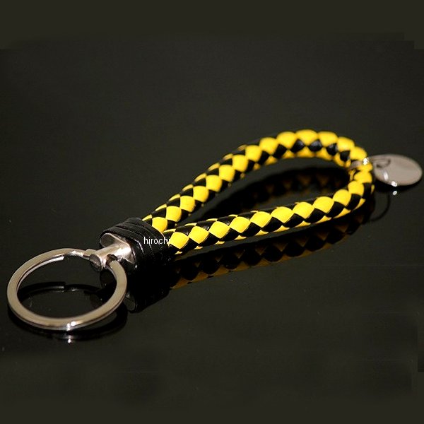 【メーカー在庫あり】 マッドマックス MAD MAX キーリング編み込みストラップ キーホルダーストラップ ブラック/イエロー MM50-0397-BKY JP店