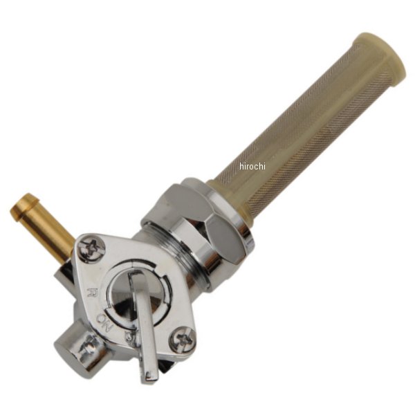 【USA在庫あり】 DRAG フューエル ペットコック 90°前方 22mm 75年-95年 ハーレー クローム 0705-0282 JP店