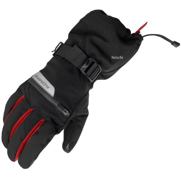 Gloves - 【メーカー在庫あり】 GK-845 コミネ KOMINE 秋冬モデル システムウインターロンググローブ 黒 /赤 Sサイズ 4573325768680 JP店