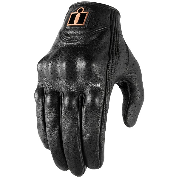 アイコン ICON グローブ パースーツ PERFORATED 黒 レディース Sサイズ 3302-0800 JP店