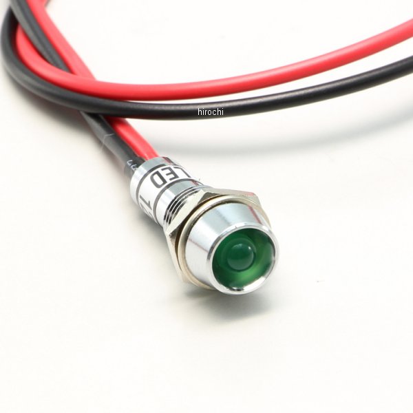 ハリケーン インジケーターランプ 緑 汎用 取付穴φ9.0mm HM3811GR JP店