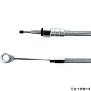サンダーバイク クラッチ ケーブル 165cm ハーレー BigTwin 5速 ステンレスメッシュ クリアコート THU-52-70-030 JP店