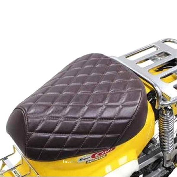 【メーカー在庫あり】 SP武川 クッションシートカバー スーパーカブ ダイヤモンドステッチ/茶 09-11-0233 JP店