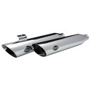【メーカー在庫あり】 S&Sサイクル S&S Cycle スリップオンマフラー スラッシュカット 08年以降 FXDF クローム 550-0722 JP店