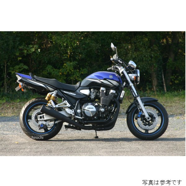 ノジマエンジニアリング メガホン サイレンサー 機械曲げステンレスフルエキゾースト ヤマハ 07年-16年 XJR1300 黒 NMSX225MB-CLK JP店