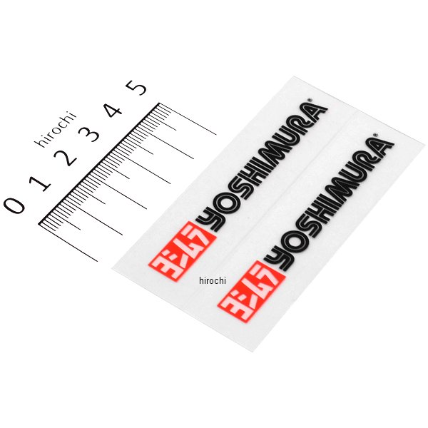 【メーカー在庫あり】 ヨシムラ プリンタックステッカー 赤/黒 2枚入り 904-091-2000 JP店