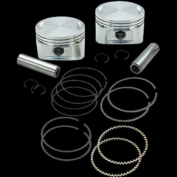 【メーカー在庫あり】 S&S フラットトップピストンセット +.040インチ 84年-99年 ビッグツイン 96イン..