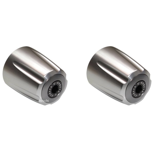 【メーカー在庫あり】 ユーカナヤ U-KANAYA アルミビレットハンドルバーエンド グルーヴタイプ 17年以降 GSX250R シルバー/チタン BEGVSV-SU53-TI JP店