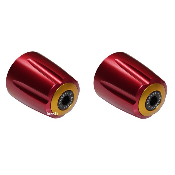 【メーカー在庫あり】 ユーカナヤ U-KANAYA アルミビレットハンドルバーエンド グルーヴタイプ 17年以..