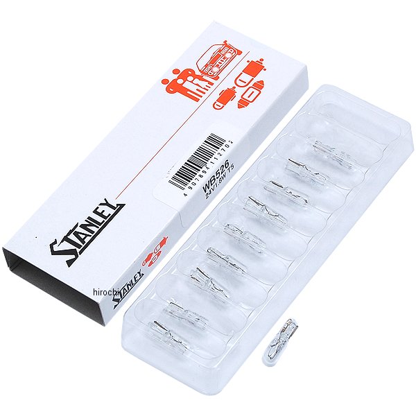 【即納】 スタンレー STANLEY バルブ T5 24V1.8W ウェッジ 10個入り WB526 JP店