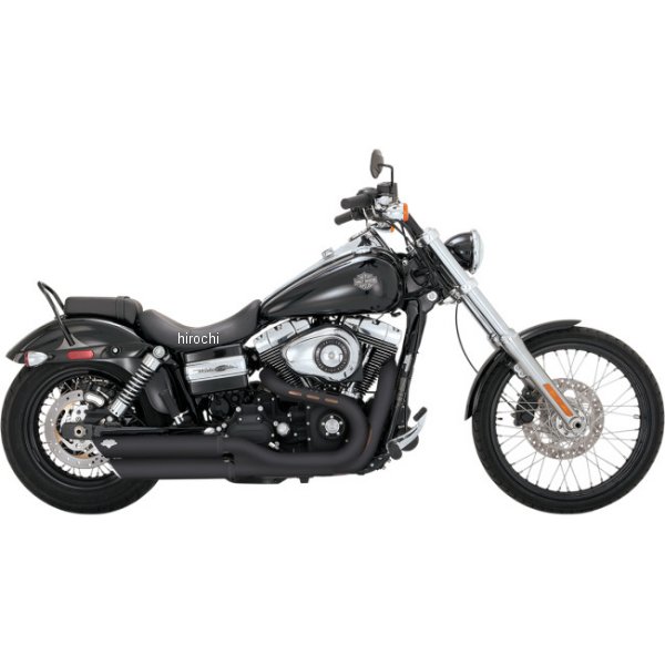 【USA在庫あり】 バンス＆ハインズ 3インチ スリップオンマフラー ツインスラッシュ 08年-17年 FXDF 黒 vah46845 JP店 2