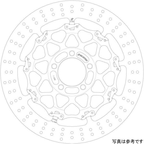 ゲイルスピード GALE SPEED クロスロック ディスクローター フロント 右19年-20年 KATANAサイズ:φ310GSBDF0037R楽天 JP店