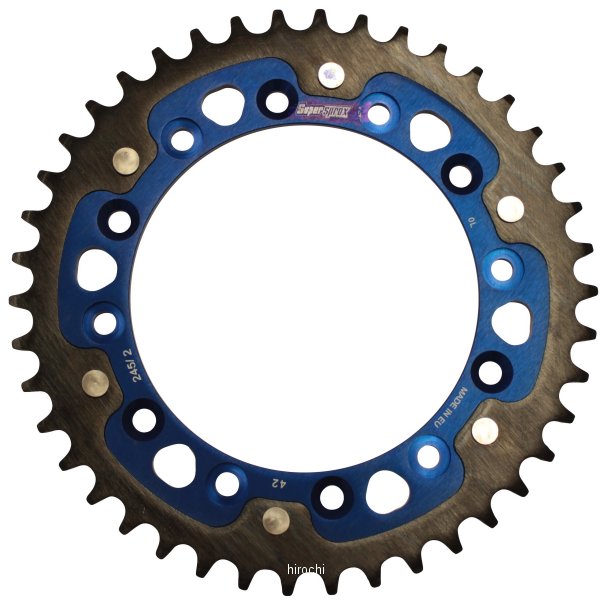 【メーカー在庫あり】 スーパースプロックス SUPERSPROX リアスプロケット ステルス 245/2-42T 青 RST-245/2:42-BLU JP店