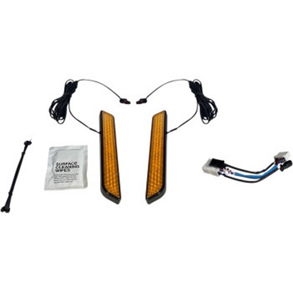 【USA在庫あり】 カスタム ダイナミクス LEDフォークライト 99年-13年 FLHR アンバー/黒 2040-2651 JP店