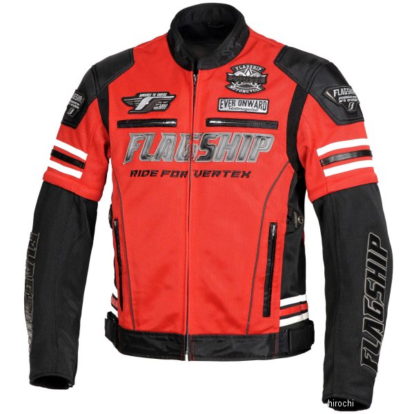 フラッグシップ FLAGSHIP 春夏モデル イクシードメッシュジャケット 赤 LWサイズ FJ-S203SP JP店