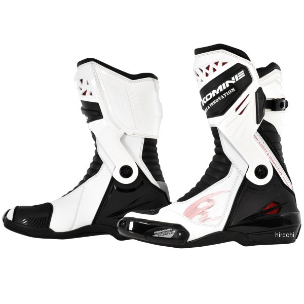 【メーカー在庫あり】 BK-087 コミネ KOMINE プロテクトレーシングブーツ 白 28.0cm 05-087 JP店