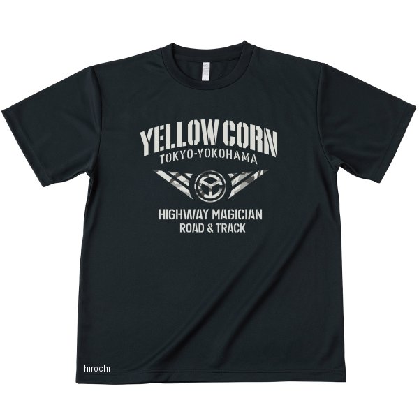 イエローコーン YeLLOW CORN 春夏モデル クールドライTシャツ 黒 3Lサイズ YT-020 JP店