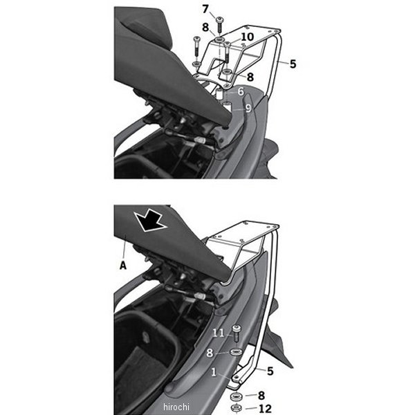 シャッド SHAD トップマスターフィッティングキット 08年-12年 TMAX500 Y0TM59ST JP店