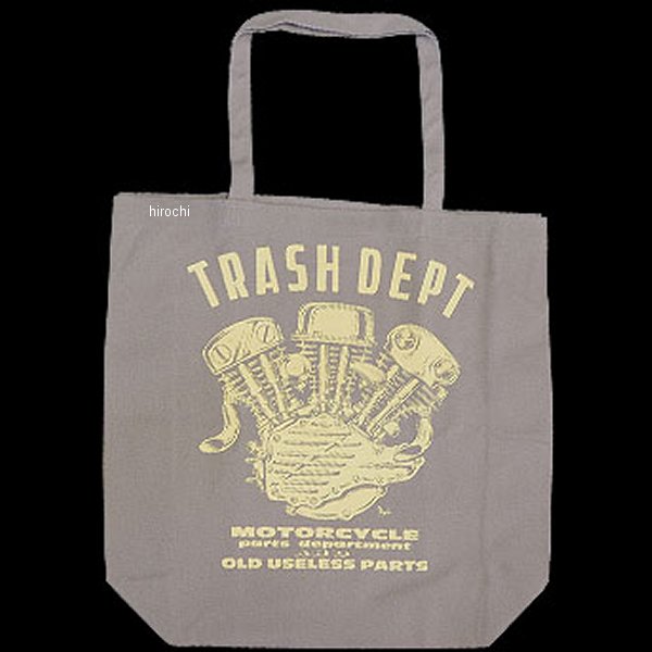 【メーカー在庫あり】 トラッシュデポ TRASHDEPT エンジンデザインエコトートバッグ ライトグレー 026700-NF JP店