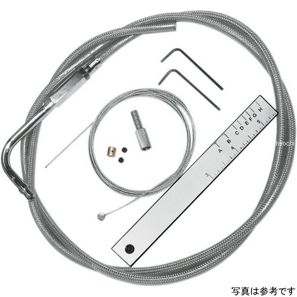 【USA在庫あり】 マグナム MAGNUM スロットルケーブル 自作キット エルボー角 45°96年以降 クローム 0650-1060 JP店