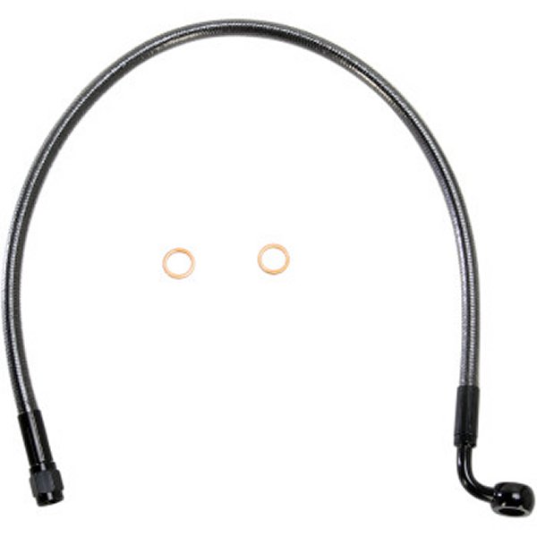 【USA在庫あり】 マグナム MAGNUM フロント ブレーキライン 10mm/90°アッパー 21インチ(533mm) 黒 1741-4088 JP店