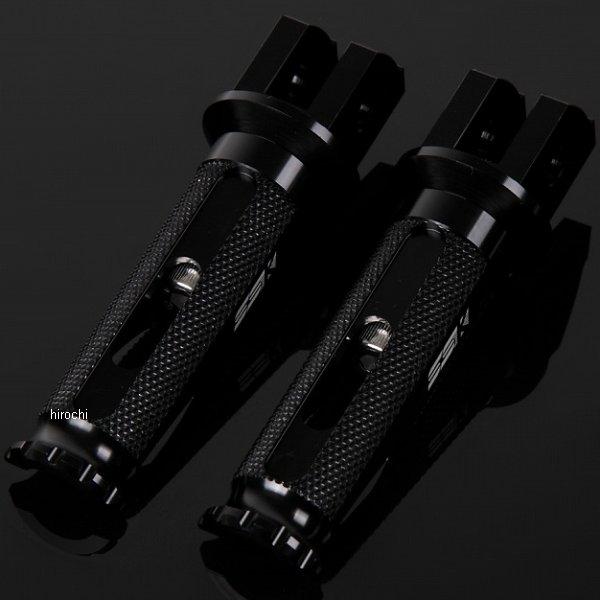 【メーカー在庫あり】 スピードラ SPEEDRA アルミ削り出しステップ レーシングタイプ ライダー用 黒/黒 AFPR205BK JP店