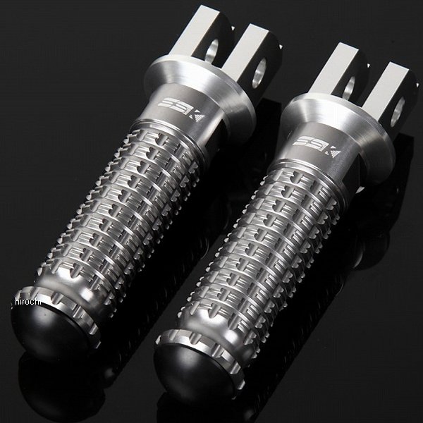 【メーカー在庫あり】 スピードラ SPEEDRA アルミ削り出しステップ スタンダードタイプ ライダー用 シルバー/チタン AFPS108TM JP店