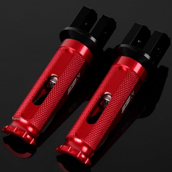 【メーカー在庫あり】 スピードラ SPEEDRA アルミ削り出しタンデムステップ レーシングタイプ パッセンジャー用 黒/赤 AFPR214RD JP店