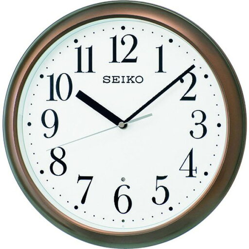 【メーカー在庫あり】 SEIKO スタンダード電波掛時計 茶色 直径305mm KX218B JP店 【メーカー在庫あり】 SEIKO スタンダード電波掛時計 茶色 直径305mm KX218B JP店