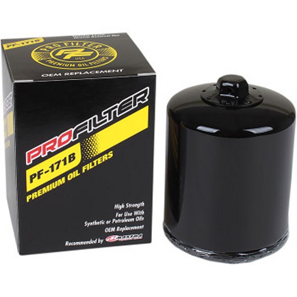 【USA在庫あり】 プロフィルター PRO FILTER オイルフィルター Twin Cam/M-Eight 63731-99A 黒 0712-0597 JP店