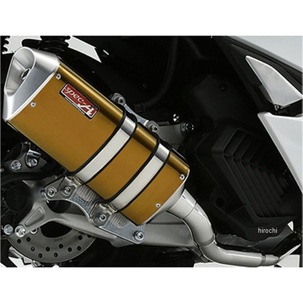 ヤマモトレーシング フルエキゾースト 21年以降 PCX125 SPEC-A TYPE-SA ゴールド JMCA認証 10133-71SAG JP店