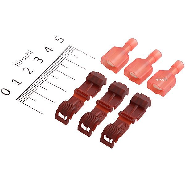 【メーカー在庫あり】 キジマ Tタップ 22-18AWG レッド 3個セット 304-7057 JP店