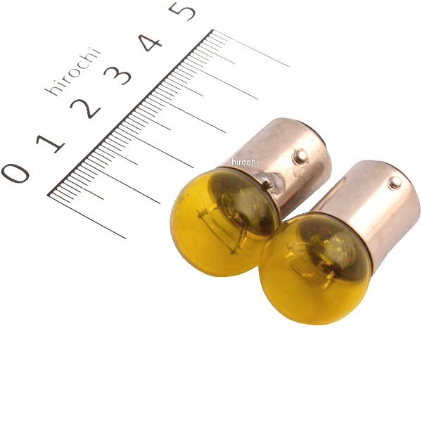 M&H マツシマ 口金ダブル球 12V23/8W ウインカー/ポジション球 (イエロー) (2個入...