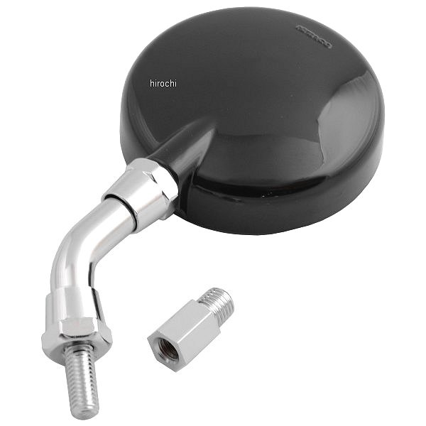 【メーカー在庫あり】 キタコ ショート丸ミニミラー ブラック 675-1400350 JP店