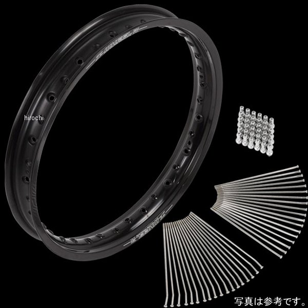 KAWASAKI - 【メーカー在庫あり】 ズィーウィール Z-WHEEL アルミニウムリムセット フロント 20年以降 KLX230、KLX230R リム 黒/ニップル 赤 W25-133613 JP店