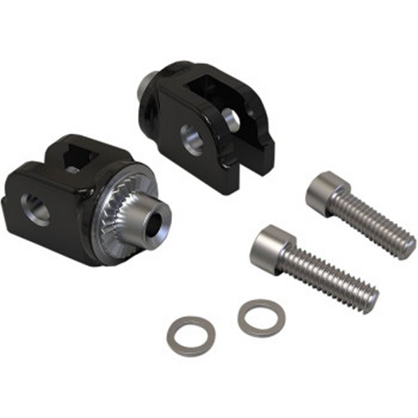 【USA在庫あり】 チロ CIRO フットペグアダプター ドライバー側 M-Eight ソフテイル 黒 1620-2058 JP店