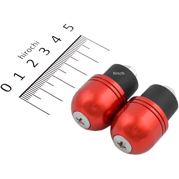【メーカー在庫あり】 ポッシュ POSH バーエンド カワサキ用 ボルト径5mm 外径φ22.2mm用 アルミ 赤 031072-02-10 JP店