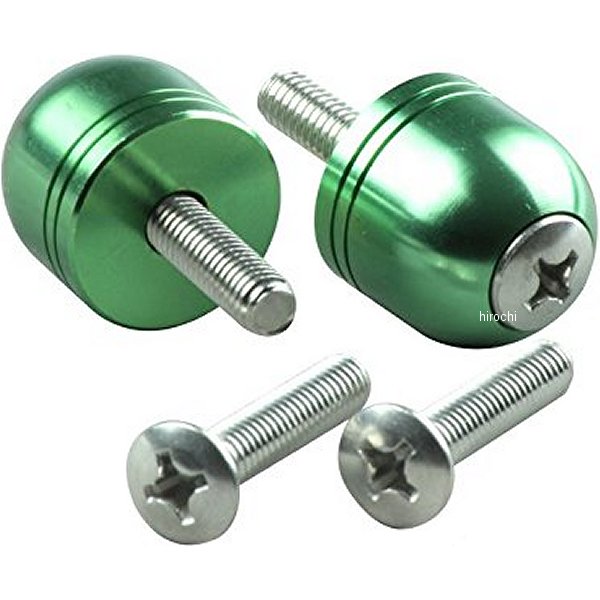 【メーカー在庫あり】 ポッシュ POSH バーエンド ホンダ用 ボルト径6mm 外径φ22.2mm用 アルミ ライトグリーン 031076-18-10 JP店