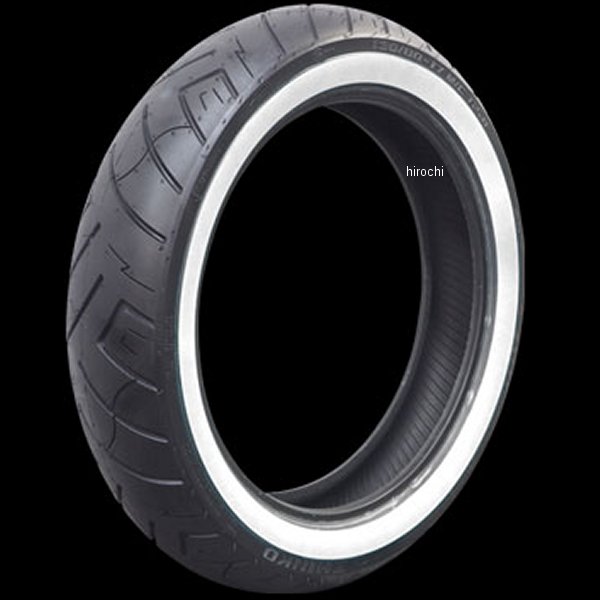 【メーカー在庫あり】 シンコータイヤ Shinko Tires SR777 ホワイトウォール 130/80-17 65H 17インチホイール装着車 フロント 黒/白 026942-NF JP店