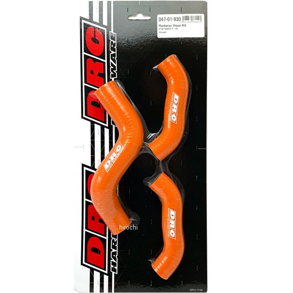 【メーカー在庫あり】 ディーアールシー DRC ラジエターホースキット 19年以降 450SX-F オレンジ D47-01-930 JP店