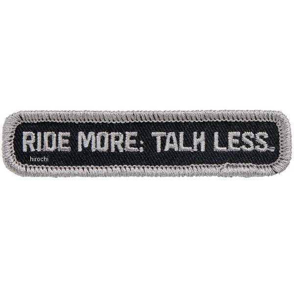 【メーカー在庫あり】 ビルトウェル Biltwell パッチ TALK LESS 黒/グレー 8601-37 JP店 1