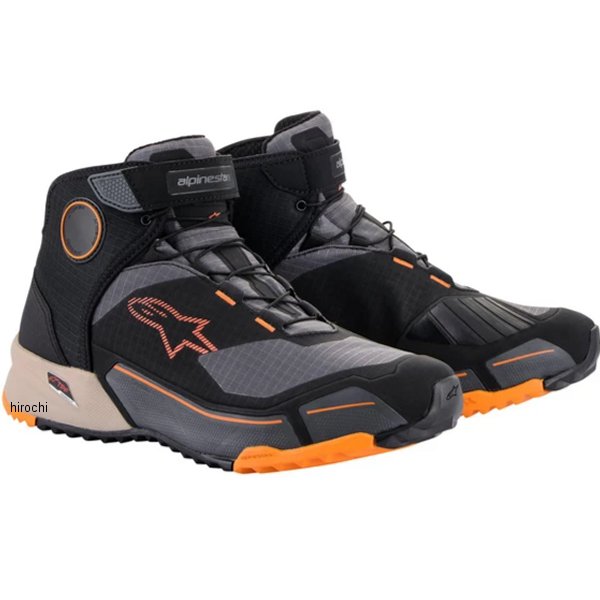 其它 - アルパインスターズ CR-X DRYSTAR ライディングシューズ 黒/ライトブラウン/オレンジ 10.5サイズ(28.0cm) 2611820 JP店
