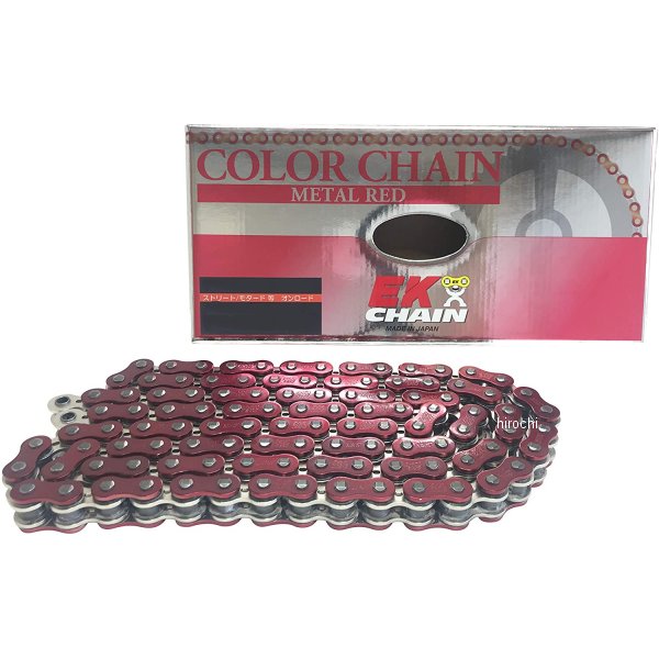 EKチェーン 江沼チェーン 525SRX2 シリーズ 150L カシメジョイント メタルレッド 4571291797499 JP店