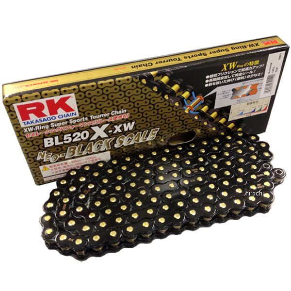 【メーカー在庫あり】 RKジャパン BL520X-XW-100BLブラックスケールシリーズチェーン (100L) BL520XXW100 JP店