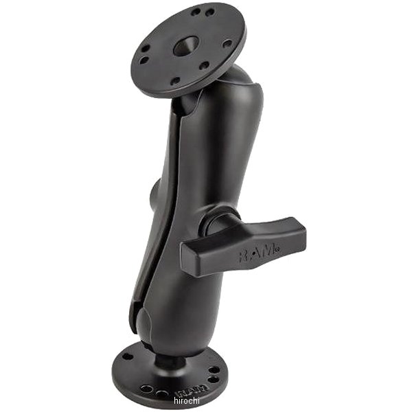 【メーカー在庫あり】 ラムマウント RAM Mounts ラウンドベース2個&標準アームセット AMPSホールパターン 1.5インチボール RAM-101U JP店