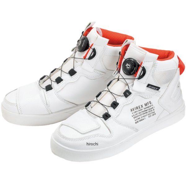 AV-2278 アヴィレックス AVIREX DICTATOR MC 白/赤 28.0cm AV-2278-WH-10 JP店
