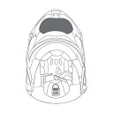 【メーカー在庫あり】 エージーブイ AGV チンカーテン スポーツモジュラー 冬用 XLサイズ KIT1200300201 JP店